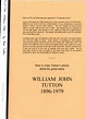 TUTTON, William John (1896-1979) - Article by Alan Tutton about his ...