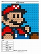 Super Mario- Color by Number - Coloring Squared