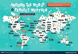 Around the world in perfect weather - Vivid Maps