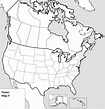Us And Canada Blank Physical Map Refrence United States And Canada ...