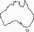 Ilustración vectorial del mapa de Australia Vector de stock por ©ronjoe ...