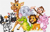 PSD, 26 PNG, animales de dibujos animados Safari en África, imágenes ...