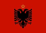 Flag of The People's Socialist Republic of Albania (1946-1992) : r ...