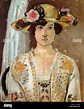 Mujer con sombrero de flores, Henri Matisse 1919 Fotografía de stock ...