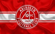 Download wallpapers Aberdeen FC, 4K, Scottish Football Club, logo ...