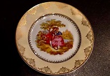 Courting Couples Fragonard Plate SPAL Porcelanas 22 Kt. Gold Portugal 8 ...