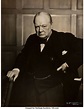SOLD! A Winston Churchill Photograph by Yousuf Karsh Commanded (Scroll ...
