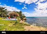Garrafon de castilla beach section on isla mujeres hi-res stock ...