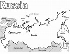 Mapa Da Russia Para Colorir E Imprimir Images