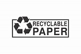 Recyclable Paper Logo