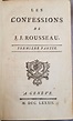 Les confessions de J.J. Rousseau de ROUSSEAU, Jean-Jacques: (1782 ...