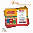 Alvin y las Ardillas invitaciones imprimibles | Tempodifesta.com