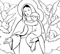 10+ Dibujos De Maria Y Jesus Para Imprimir