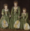 English School — Portrait of the Egerton Sisters. Elizabeth, Vere and ...