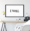 I Will If You Will Quote Poster. No Frame | Etsy