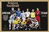 Pelé, Maradona, Messi y Cristiano Balón de Oro al mejor equipo de la ...