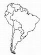 Mapas de América del Sur para colorear y descargar | Colorear imágenes