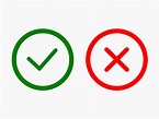 Tick and cross signs. Checkmark OK and X icons. 6054933 Vector Art at ...