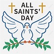 All Saints Day Vector PNG Images, All Saints Day Beautiful Pattern, All ...