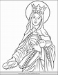 St Elizabeth Of Hungary Coloring Sketch Coloring Page