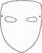 Mask Template | Mask template printable, Paper mask template, Printable ...