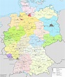 A map showing the jurisdiction of German ordinary lower, intermediate ...