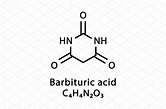 Barbituric acid molecular structure | Education Illustrations ...