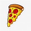 Pizza Sticker Pizza Decal Traditional Tattoo Pizza Art - Etsy