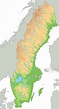 Mapas y gegrafía de Suecia (Escandinavia): para descargar e imprimir