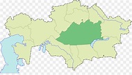 Qaraghandy, Regiões Do Cazaquistão, Mapa png transparente grátis