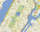 Central Park Map, New York City | Courtesy of Google Maps. | Flickr
