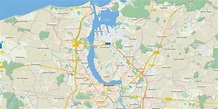 Stadtplan Rostock Warnemünde & Umgebung