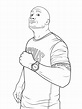 WWE Dwayne "La Roca" Johnson para colorear, imprimir e dibujar ...