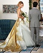 Blake Lively’s stunning gold wedding dress