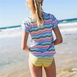 Girls Sunburst Chevron Bikini Bottoms | Sandy Feet Australia