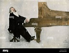 Johannes Brahms at the piano Stock Photo, Royalty Free Image: 58014502 ...