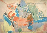 Mountains and Sea (1952) by Helen Frankenthaler. As reproduced in Art ...