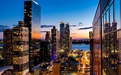 Evening City View From Skyscraper Nyc Hd Wallpaper