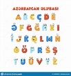 Azerbaijani Colorful Alphabet Stock Vector - Illustration of drawing ...