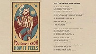 Tom Petty - You Don't Know How It Feels (Official Lyric Video) - YouTube