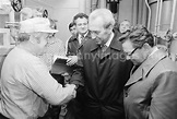 Berlin: Visit of Konrad Naumann (1928-1992) in Berlin VEB chemistry in ...