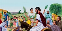 Jesús llega a Jerusalén montado en un burrito | Historia bíblica ...