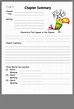 Printable Chapter Summary Template
