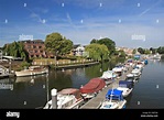Teddington Lock and Weir, Teddington, Middlesex, England, Great Britain ...