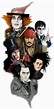 The many faces of Johnny Depp by Micafeu on DeviantArt