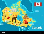 Ilustración de Canadá mapa Imagen Vector de stock - Alamy