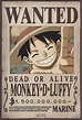 ABYstyle - One Piece - Poster - Wanted Luffy New 2 (52 x 38): Amazon.es ...