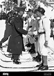 German Chief of Staff Hans Roettiger congratulates on March 1, 1958 the ...