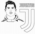 Desenho para colorir Liga dos Campeões da UEFA 2020 : Cristiano Ronaldo ...