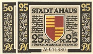 Ahaus, 25, 50 Pf, Satz, 1921, Notgeld Deutschland - notaphila